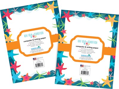 Barker Creek Kai Ola Computer Paper, 8.5 x 11, 60 lbs., Multicolored, 100 Sheets/Pack (4203)