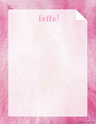 Barker Creek Tie-Dye & Ombré Computer Paper, 8.5" x 11", 60 lbs., Assorted Colors, 200 Sheets/Pack (4328)