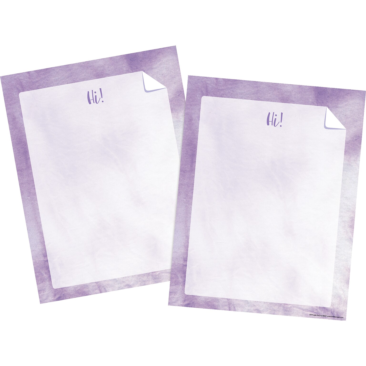 Barker Creek Tie-Dye & Ombré Computer Paper, 8.5 x 11, 60 lbs., Purple, 100 Sheets/Pack (4338)