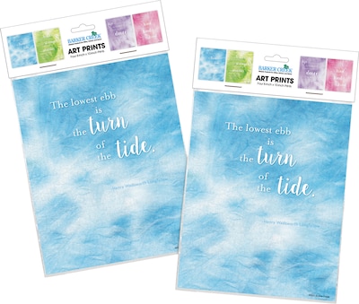 Barker Creek Dancing In The Rain Art Prints, Tie-Dye and Ombré Collection, 8/Set (4345)