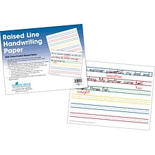 Barker Creek Raised Line Handwriting Paper, 100 Sheets/Set (5503-02)