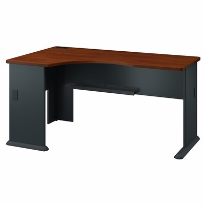 Bush Business Furniture Cubix Left Corner Desk, Hansen Cherry/Galaxy (WC94462)