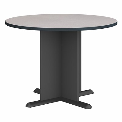 Bush Business Furniture 42 Inch Round Conference Table, Slate/Graphite Gray (TB84242A)
