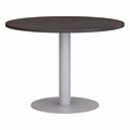 Bush Business Furniture 42W Round Conference Table with Metal Disc Base, Storm Gray (99TBD42RSGSVK)