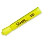 Sharpie Tank Highlighter, Chisel Tip, Fluorescent Yellow, 4/Pack (25164)