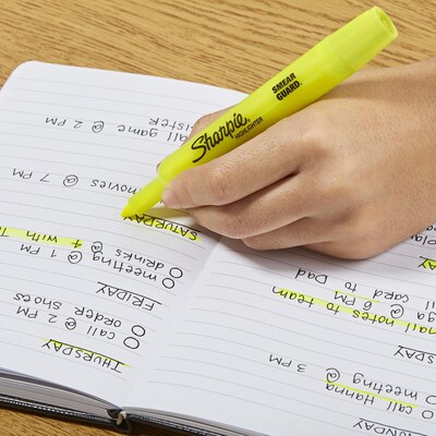 Sharpie Highlighter, Gel Stick, Fluorescent Yellow - 2 highlighters