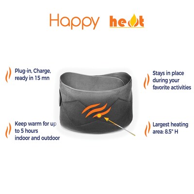 Happy Heat Heat Retaining Electric Lumbar Back Support (35820)
