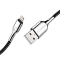 Cygnett Armored Lightning to USB-A Charge and Sync Cable, 3.28, Black (CY2669PCCAL)