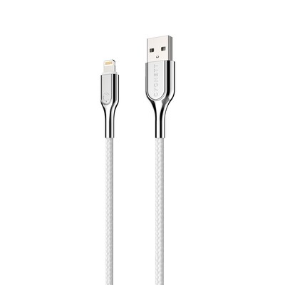Cygnett Armored Lightning to USB-A Charge and Sync Cable, 6, White (CY2686PCCAL)