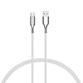 Cygnett Charge and Sync Cable, Armored 2.0 USB-C to USB-A Cable, 3 White (CY2697PCUSA)