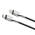 Cygnett Armored Lightning to USB-C Charge and Sync Cable, 6, Black (CY2801PCCCL)