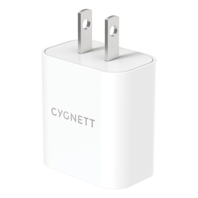 Cygnett PowerPlus 20-Watt USB-C Wall Charger with Power Delivery, White (CY3723PDWLCH)