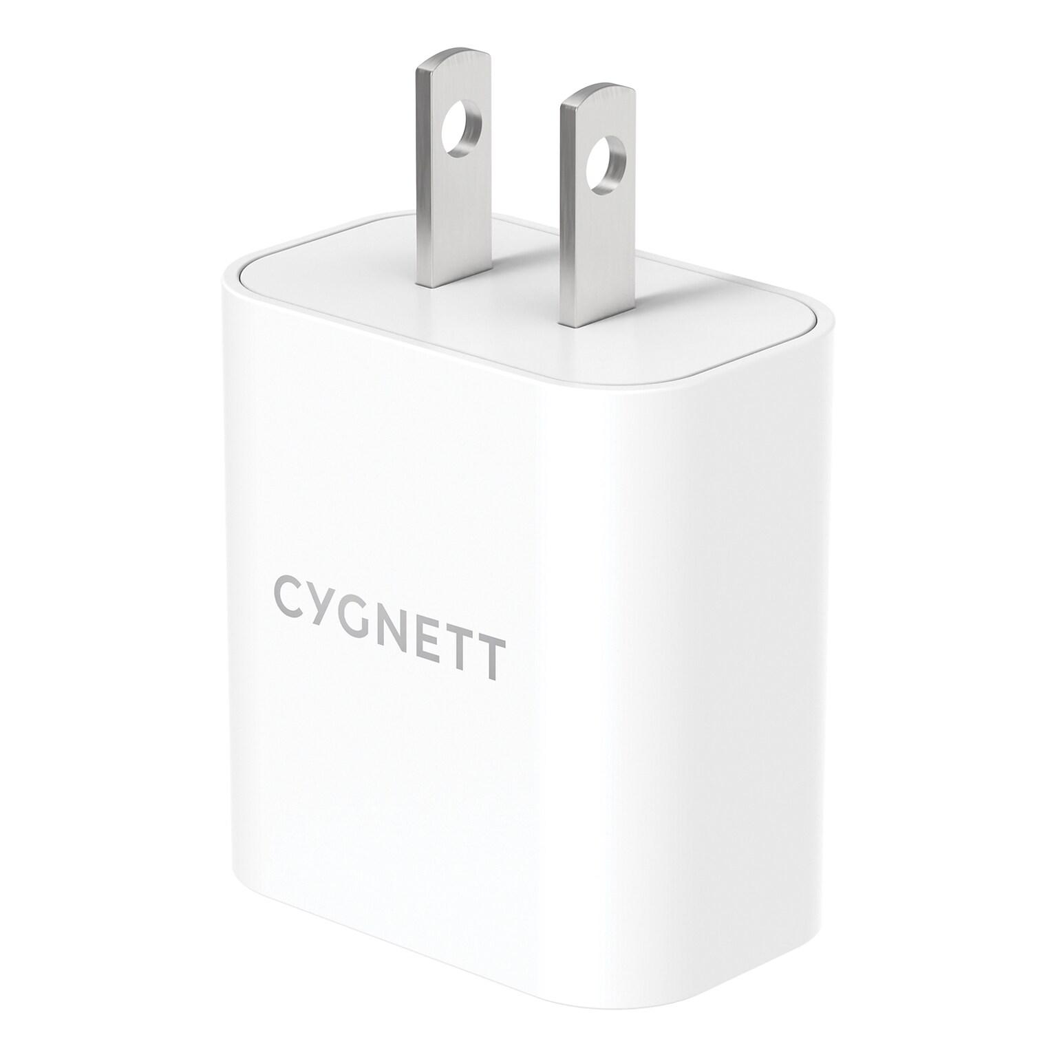 Cygnett PowerPlus 20-Watt USB-C Wall Charger with Power Delivery, White (CY3723PDWLCH)