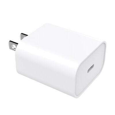 Cygnett PowerPlus 20-Watt USB-C Wall Charger with Power Delivery, White (CY3723PDWLCH)
