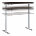 Bush Business Furniture Move 40 Series 28-48 Adjustable Standing Desk, Mocha Cherry/Cool Gray Me