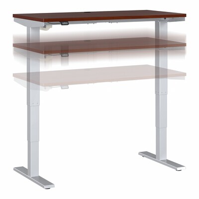 Bush Business Furniture Move 40 Series 28-48 Adjustable Standing Desk, Hansen Cherry/Cool Gray M
