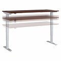 Bush Business Furniture Move 40 Series 28-48 Adjustable Standing Desk, Hansen Cherry/Cool Gray M