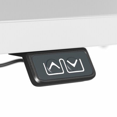 Bush Business Furniture Move 40 Series 28"-48" Adjustable Standing Desk, White/Cool Gray Metallic (M4S4830WHSK)