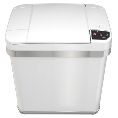 iTouchless Automatic Touchless Sensor Indoor Trash Can, 2.5 Gallon, White (MT02SW)