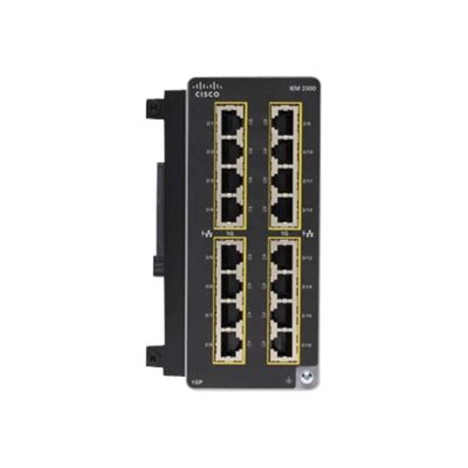 Cisco Catalyst IE3300 Rugged Series IEM-3300-16P= 16-Port Gigabit Expansion Module