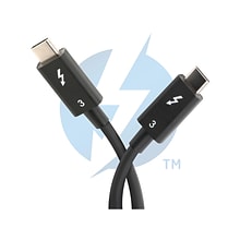 Plugable Thunderbolt 3 24 Cable, Black (TBT3-40G80CM)