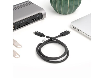 Plugable Thunderbolt 3 24" Cable, Black  (TBT3-40G80CM)