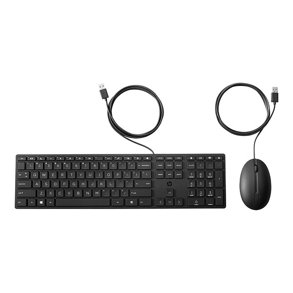 HP Desktop 320MK Keyboard and Mouse Combo, Black (9SR36UT#ABA