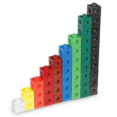 Learning Resources Snap Cubes Educational Counting Toy Manipulative, Assorted Colors, Set of 500 (LER7585)