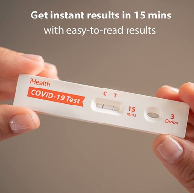 iHealth COVID-19 At-Home Antigen Self Test Kit, 10 Tests (TBN203246)