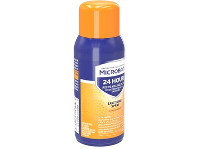 Microban 24 Disinfecting Sanitizing Spray, Citrus Scent, 2.8 Oz. (28078)