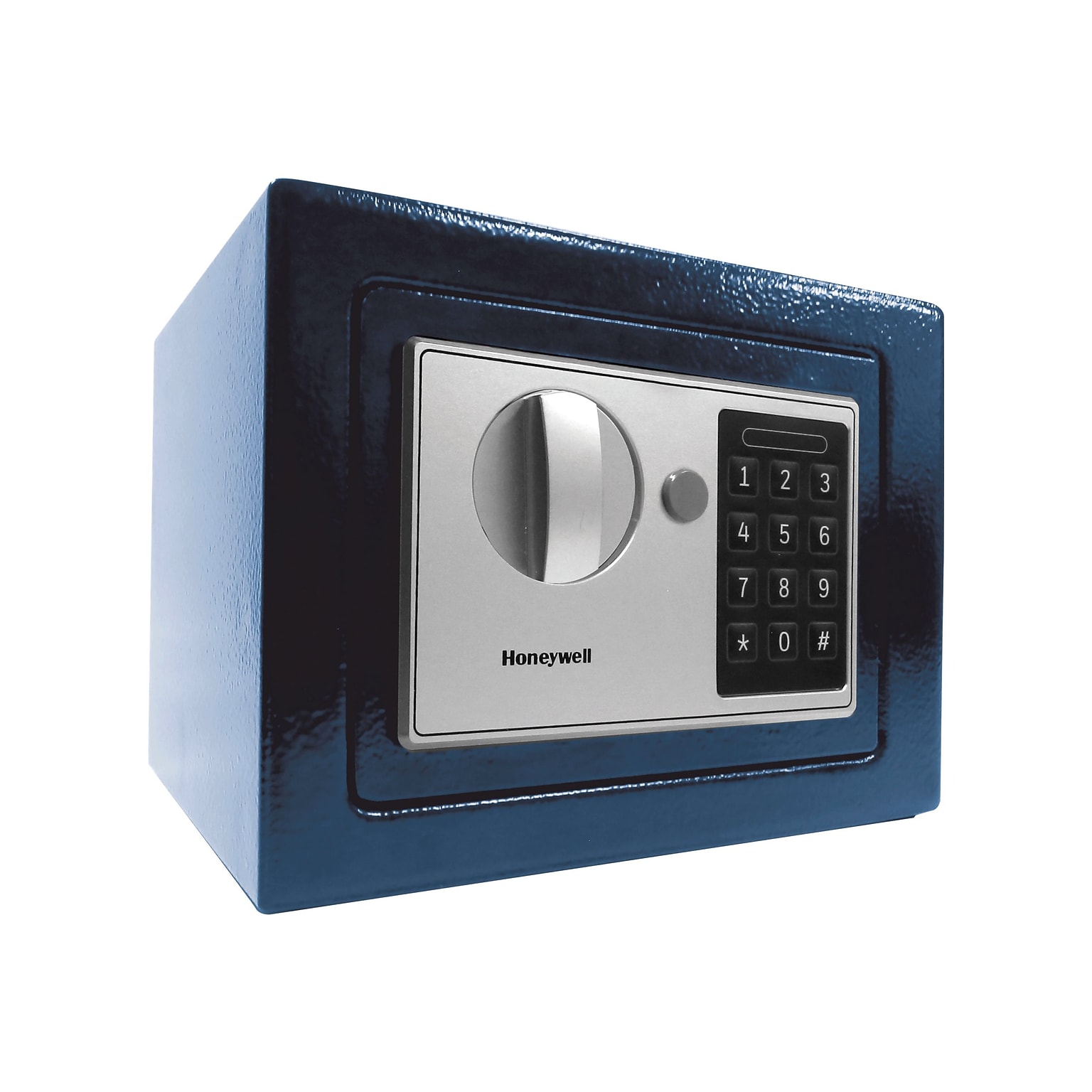 Honeywell Steel Box Safe with Keypad Lock, Navy, 0.15 cu. ft. (5605B)