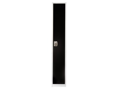 AdirOffice 72  Single Tier Key Lock Black Steel Storage Locker, 4/Pack (629-201-BLK-4PK)