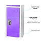 AdirOffice 72" 3-Tier Purple Storage Locker, 4/Pack (629-203-PUR-4PK)