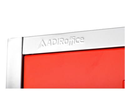 AdirOffice 72" Double-Compartment Steel Tier Key Lock Red Storage Locker, 4/Pack (629-202-RED-4PK)