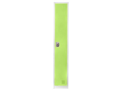 AdirOffice 72  Single Tier Key Lock Green Steel Storage Locker, 4/Pack (629-201-GRN-4PK)