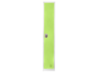 AdirOffice 72 Single Tier Key Lock Green Steel Storage Locker, 4/Pack (629-201-GRN-4PK)