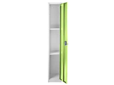 AdirOffice 72'' Single Tier Key Lock Green Steel Storage Locker, 4/Pack (629-201-GRN-4PK)