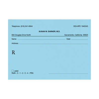 Standard  RX Pads: General