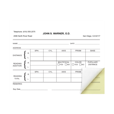 Standard  RX Pads: Optical