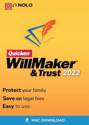 Quicken WillMaker & Trust 2022 for 1 User, Mac OS X, Download (ESD-WMM2)