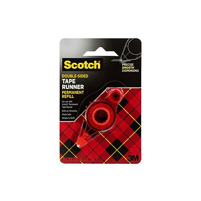 Scotch® Double-Sided Adhesive Permanent Tape Runner, .31 x 8.7 yds (6055)
