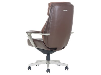 La-Z-Boy Alton Ergonomic Bonded Leather Swivel Executive Chair, Brown (51544-BRN)