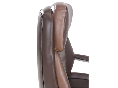 La-Z-Boy Alton Ergonomic Bonded Leather Swivel Executive Chair, Brown (51544-BRN)