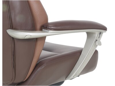 La-Z-Boy Alton Ergonomic Bonded Leather Swivel Executive Chair, Brown (51544-BRN)