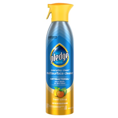 Pledge Clean It Antibacterial All-Purpose Cleaner, Fresh Citrus, 9.7 Oz. (652989)