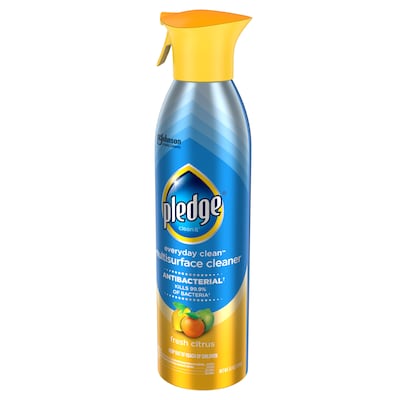 Pledge Clean It Antibacterial All-Purpose Cleaner, Fresh Citrus, 9.7 Oz. (652989)