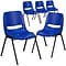 Flash Furniture HERCULES Series Plastic Kids Shell Stack Chair, Navy, 5 Pack (5RUT12NVYBK)