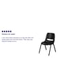 Flash Furniture HERCULES Series Plastic Kid's Shell Stack Chair, Black, 5 Pack (5RUT14PDRBK)