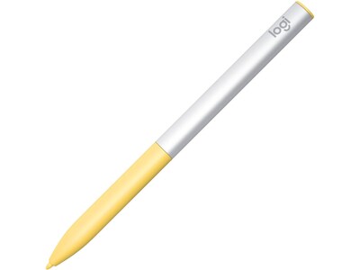 Logitech USI Stylus Pen for Chromebooks, Yellow/Gray (914-000065)