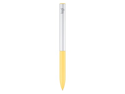 Logitech USI Stylus Pen for Chromebooks, Yellow/Gray (914-000065)